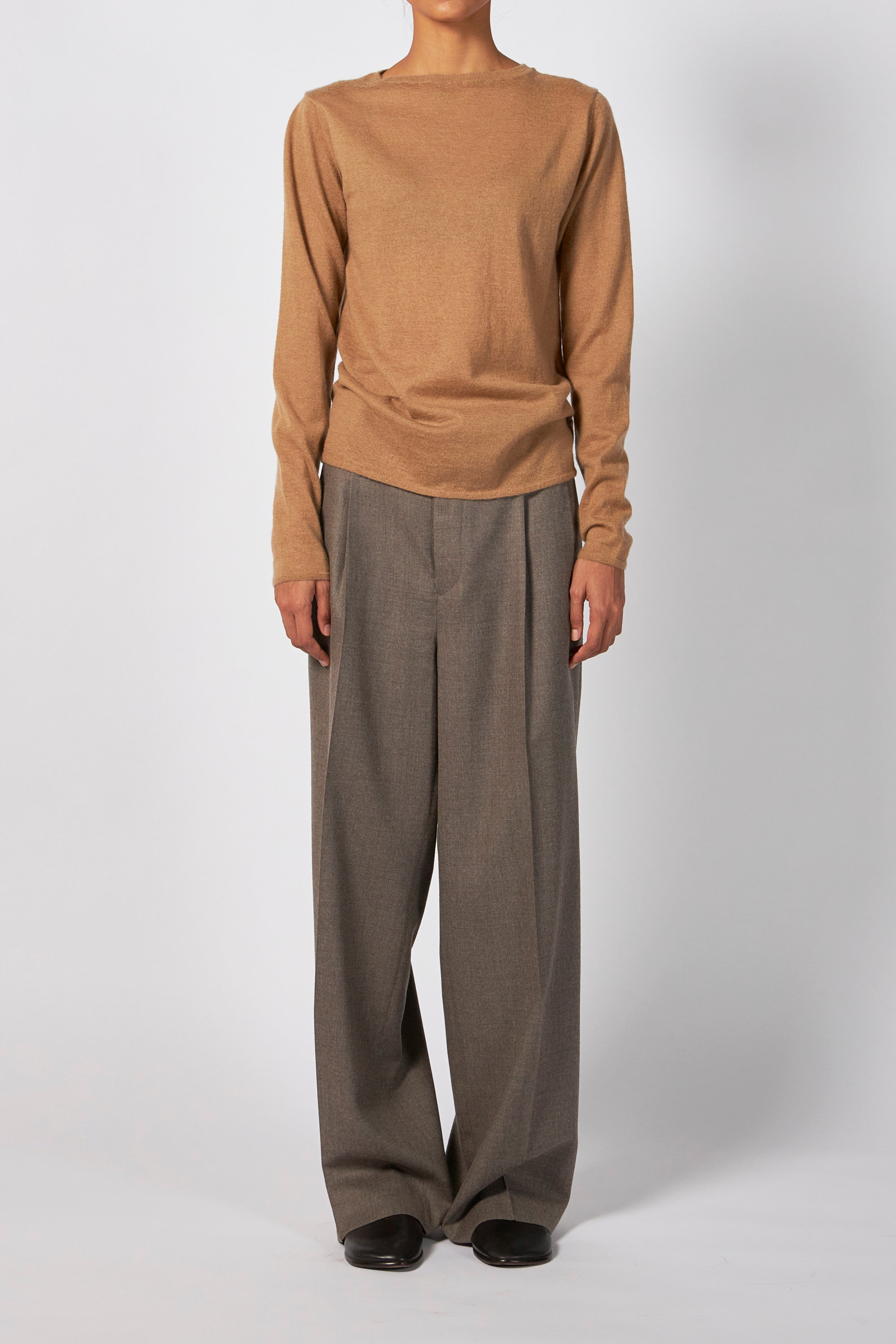 SUPER HIGH GAUGE SHEER RIB L/S TEE – ATELIERMO
