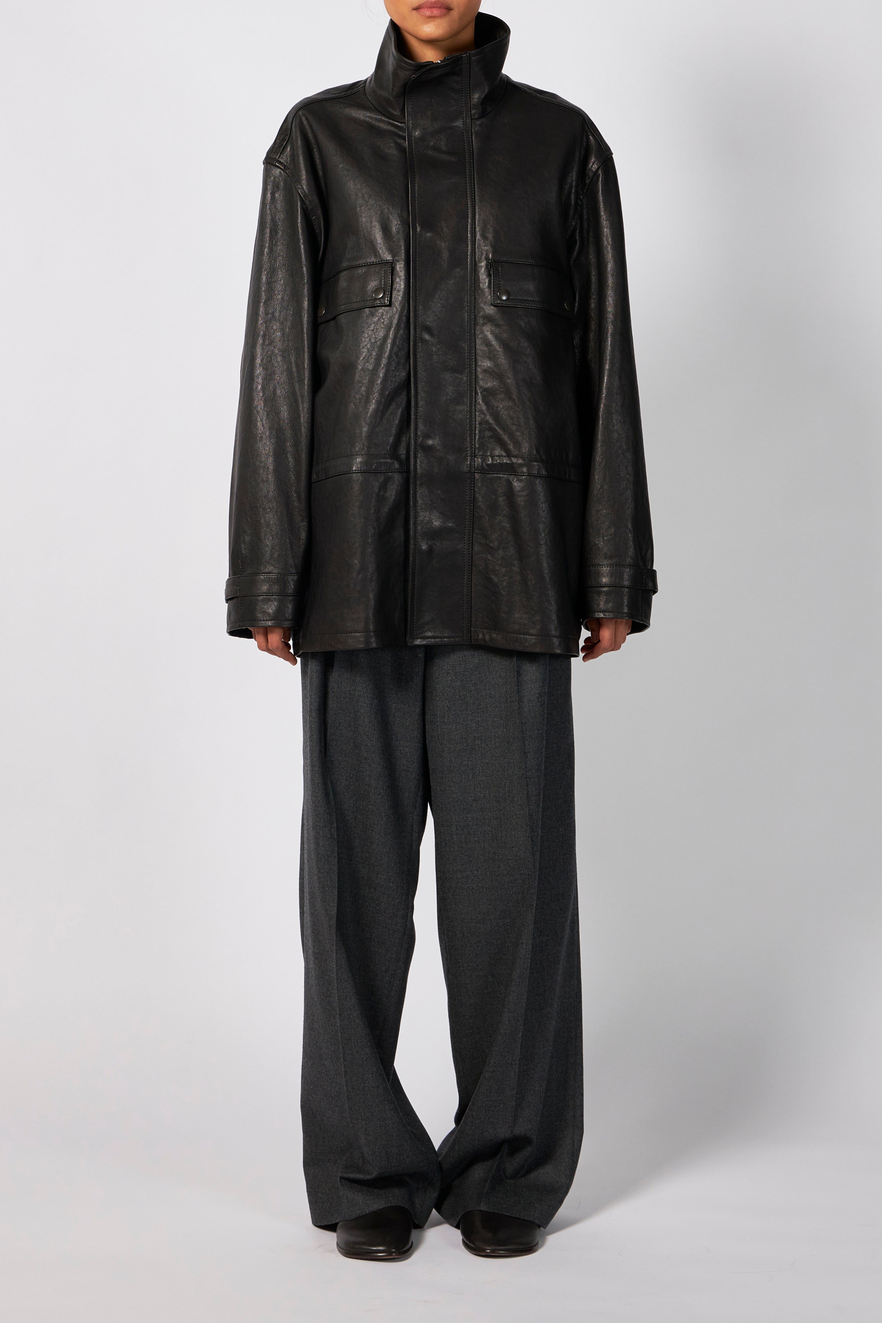 LAMA SHETLAND WOOL TWEED CHESTERFIELD COAT – ATELIERMO