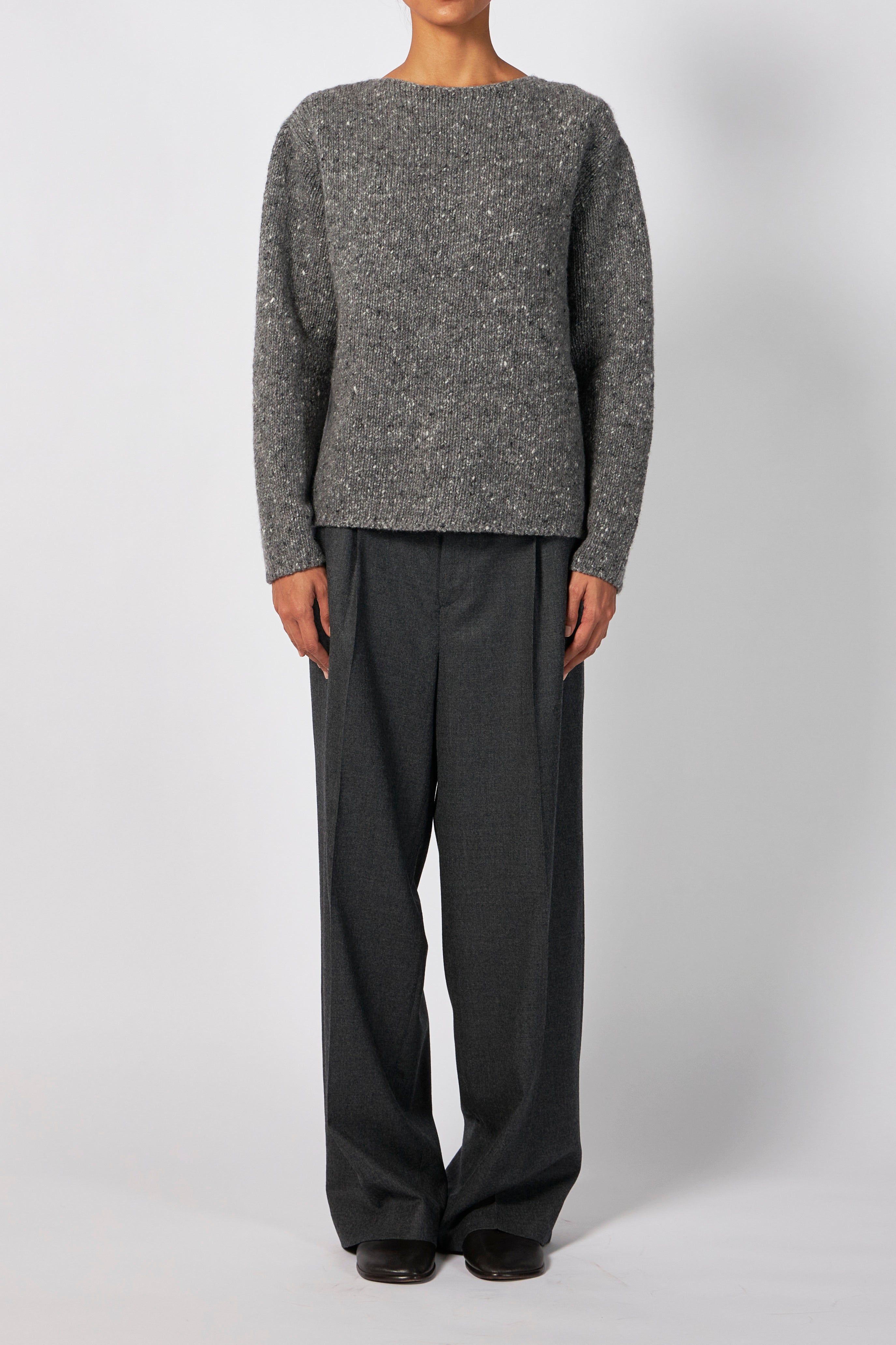 BRUSHED CASHMERE COTTON KNIT CARDIGAN – ATELIERMO