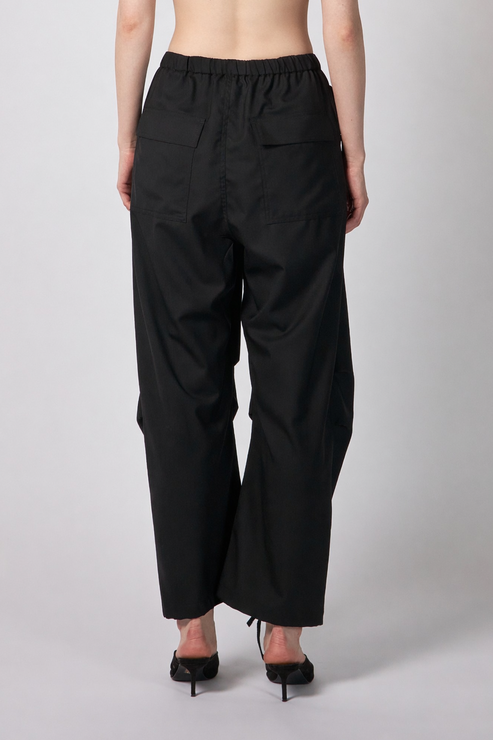 MONICA WOOL TUCK WIDE PANTS – ATELIERMO
